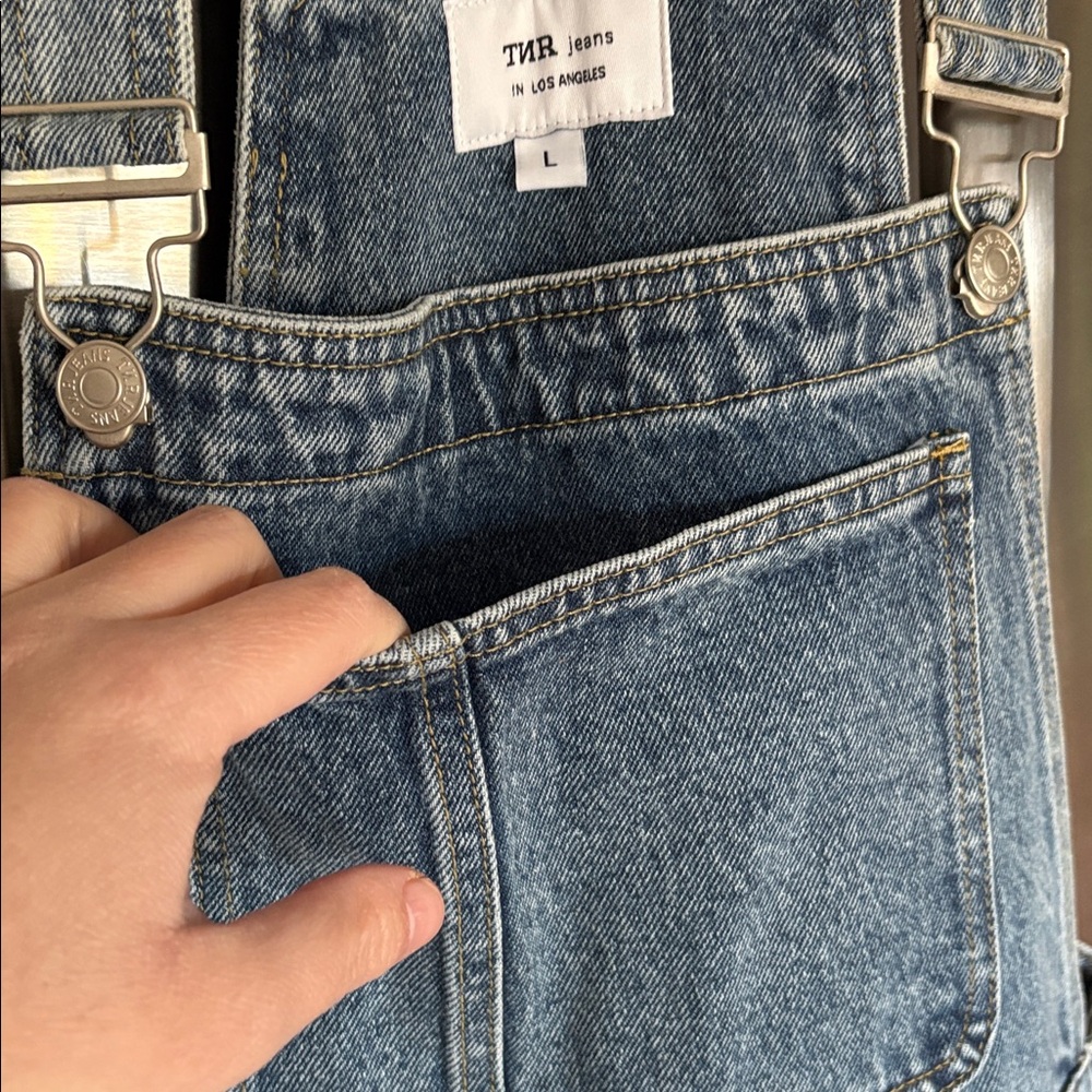 TNR Jeans Blue Denim Overall Dress NWTs!! - Picture 8 of 9